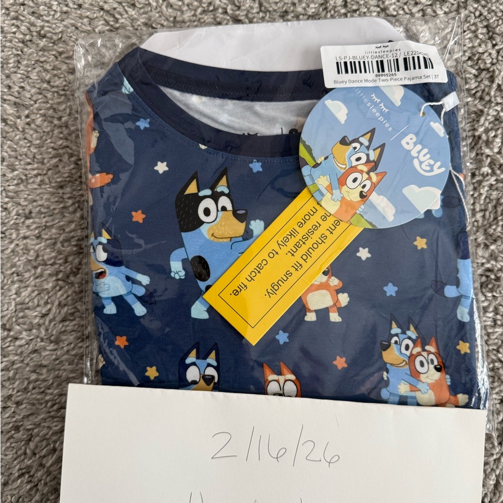 Little Sleepies Bluey Dance Mode Pajama Set